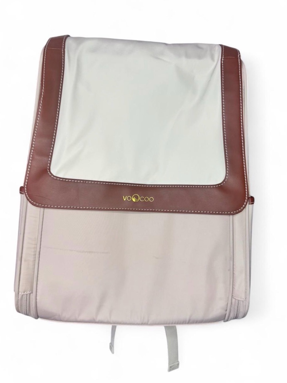 NWOT - VooCoo - Cream & Brown Cat Carrier Backpack